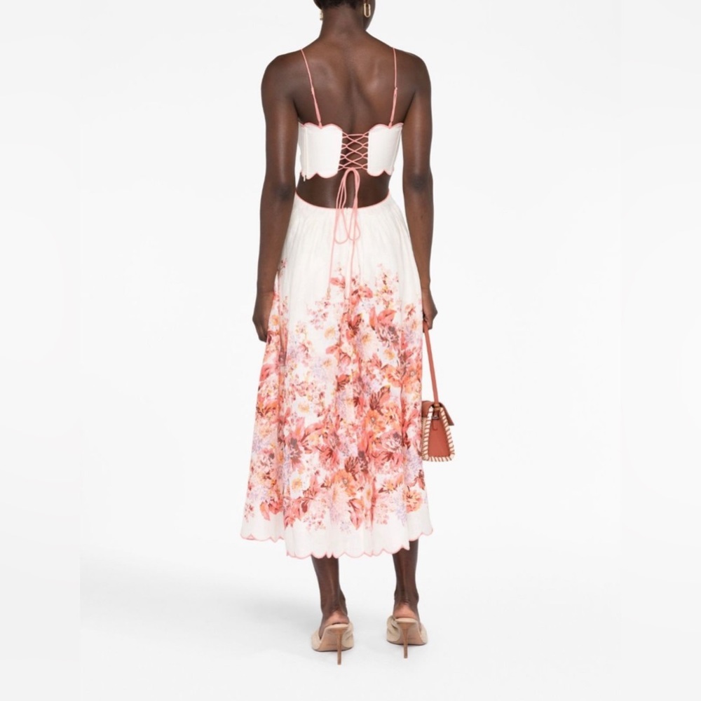 SOLD Zimmermann Devi Midi Linen Dress - size 0 | XS-S - Picture 7 of 15